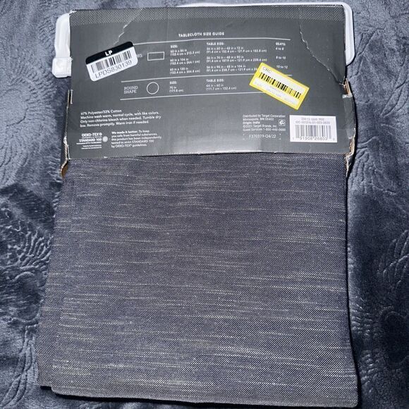 Threshold Chambray Cotton Tablecloth Oblong 60”x84”. NWT - Picture 4 of 4